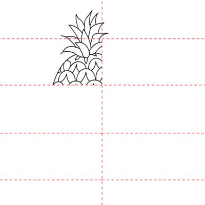 jak narysować ananasa 3
