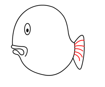 jak narysować grubą rybkę 11