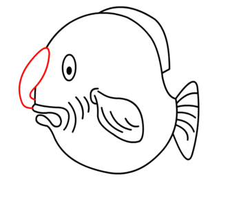 jak narysować grubą rybkę 18