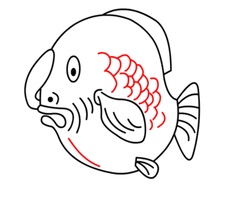 jak narysować grubą rybkę 20