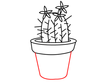 jak narysować kaktusa 13