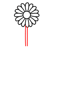 jak narysować kwiat w doniczce 5