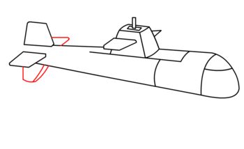 jak narysować łódź podwodną 16