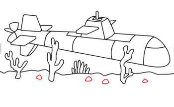 jak narysować łódź podwodną 22
