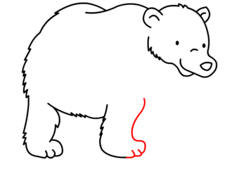 jak narysować misia polarnego 12