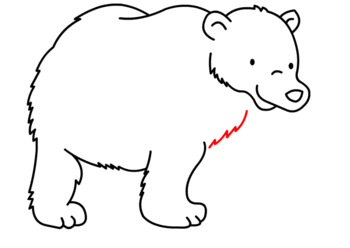 jak narysować misia polarnego 13
