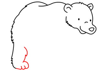 jak narysować misia polarnego 9