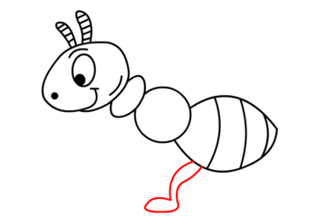 jak narysować mrówkę 11