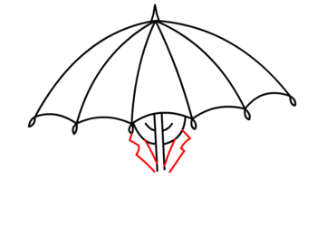 jak narysować parasol 12
