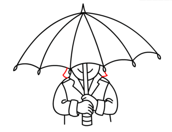 jak narysować parasol 17