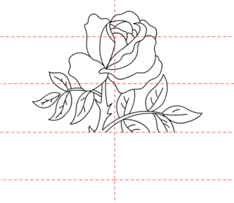 jak narysować różę 6
