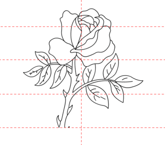 jak narysować różę 8