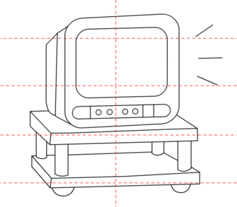 jak narysować telewizor 10