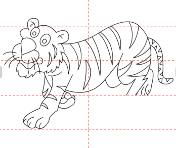 jak narysować tygrysa 7