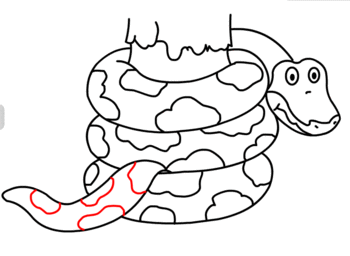 jak narysować węża 21