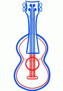Jak narysować ukulele 5