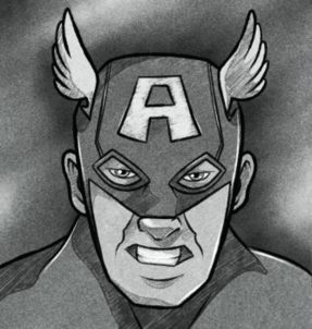 Jak narysować Kapitana Amerykę z Avengers 7