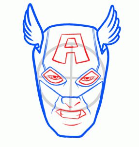 Jak narysować Kapitana Amerykę z Avengers 4