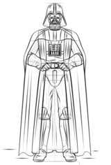 Jak narysować Dartha Vadera 8
