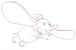 Jak narysować Dumbo 6