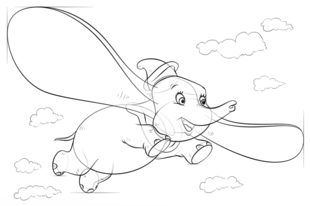 Jak narysować Dumbo 8