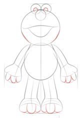 Jak narysować Elmo 5