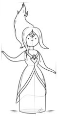 Jak narysować Flame Princess 7