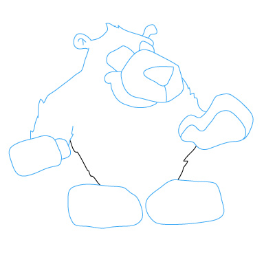 jak narysować niedźwiedzia 1