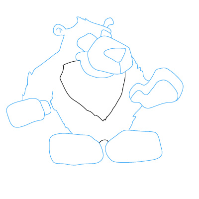 jak narysować niedźwiedzia 2