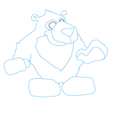 jak narysować niedźwiedzia 3