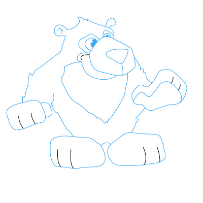 jak narysować niedźwiedzia 5