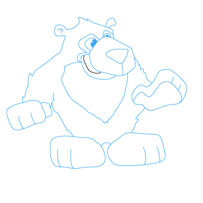 jak narysować niedźwiedzia 6