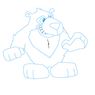 jak narysować niedźwiedzia 7