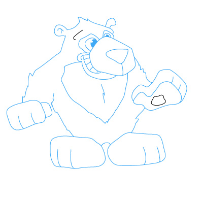 jak narysować niedźwiedzia 8