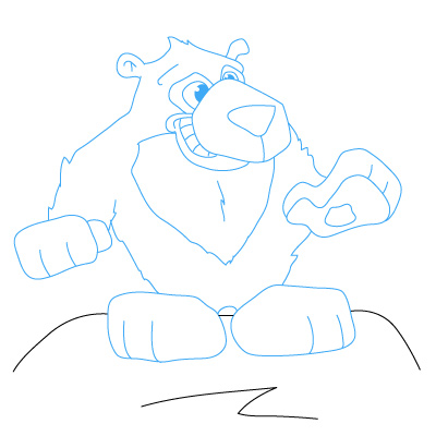 jak narysować niedźwiedzia 9