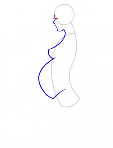 Jak narysować kobietę w ciąży 5