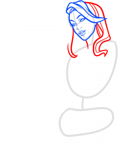 Jak narysować kobietę siedzącą 5