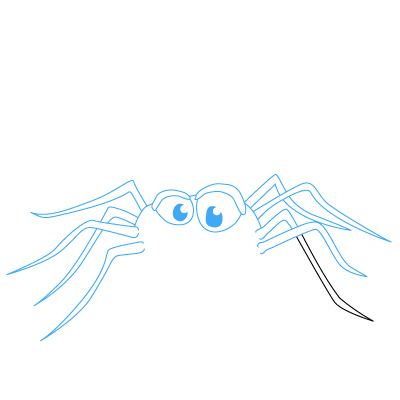 jak narysować pająka 10