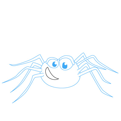jak narysować pająka 13