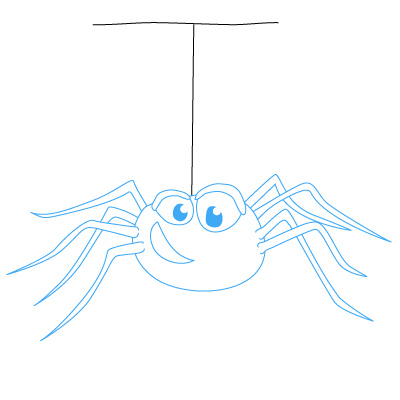 jak narysować pająka 14