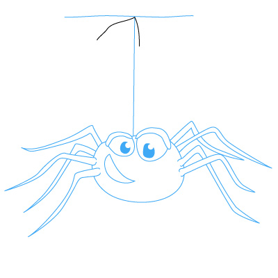 jak narysować pająka 15