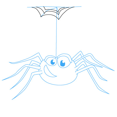 jak narysować pająka 16