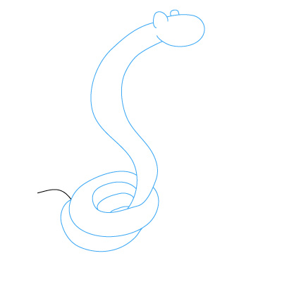 jak narysować węża 10