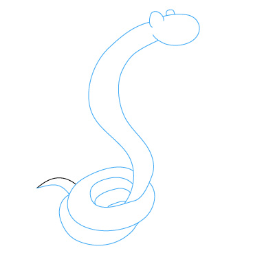 jak narysować węża 11