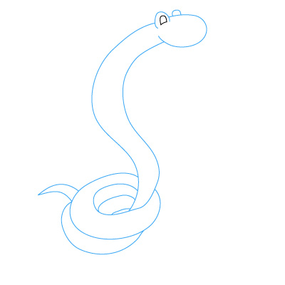 jak narysować węża 12