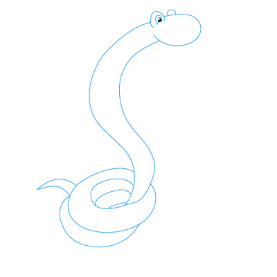 jak narysować węża 13