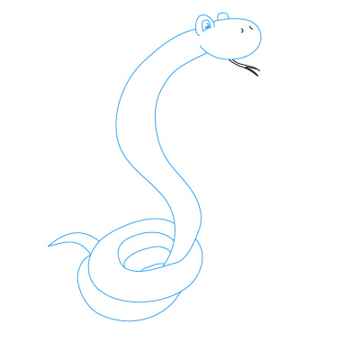 jak narysować węża 14
