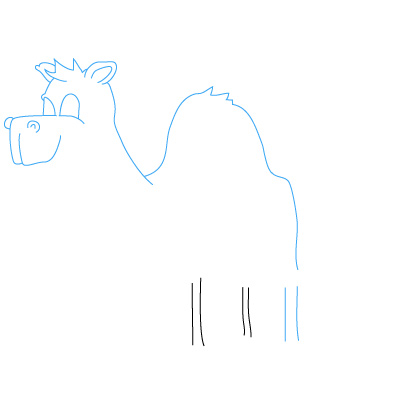 jak narysować wielbłąda 13