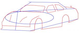 Jak narysować samochód wyścigowy 2