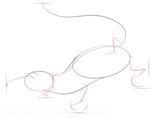 Jak narysować aligatora 3